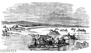 Bootfahrt auf dem Tigris (auf Schläuchen)