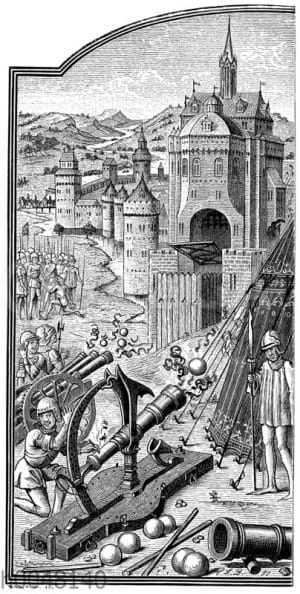 Belagerung von Neuss durch Karl den Kühnen: Beschießung eines Stadttor