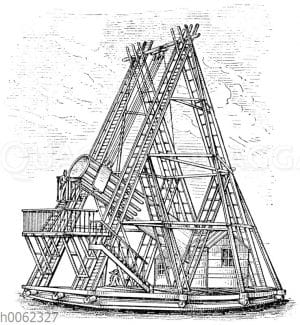 Das große Spiegelteleskop des Wilhelm Herschel (1789)
