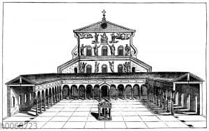 Innere Fassade der alten Peterskirche