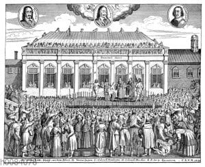 Hinrichtung Karls I. am 30. Januar 1649 vor dem Whitehall-Palast