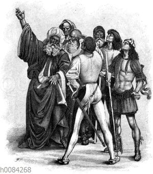 Detail aus dem Gemälde 'Sturz des Antichrist'