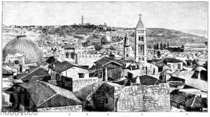 Jerusalem von Westen aus gesehen