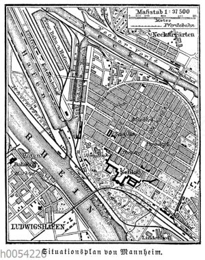Mannheim: Stadtplan