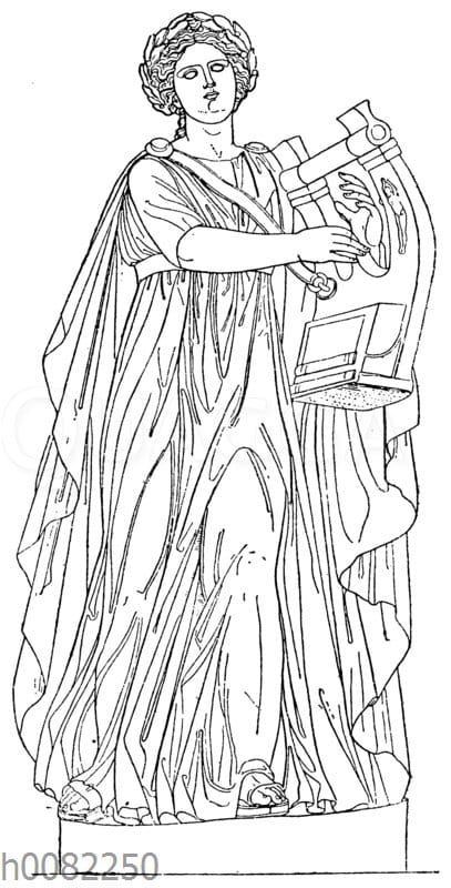 Apollo als Kitharöde im priesterlichen Festgewand