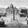 Die St. Peterskirche mit Säulenhalle und Platz