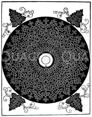 Der dritte Knoten. Nach einem Holzschnitt von Albrecht Dürer