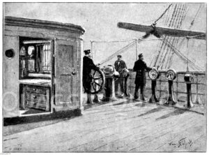 Kommandobrücke und Navigationszimmer