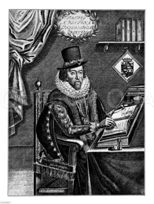 Sir Francis Bacon von Verulam. Nach einem Kupferstich von W. Marshall